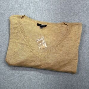 H by Halston 3/4 Sleeve Pullover Sweater w Stitch Details Brown 2X Oversized